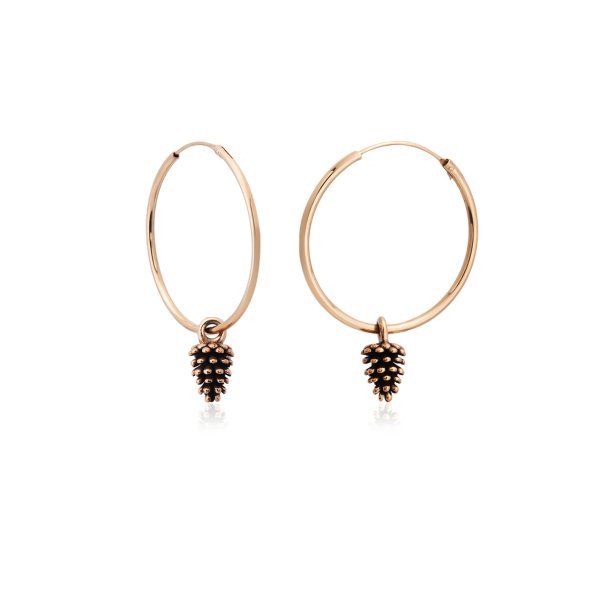 Kozalak Orta Boy Halka Küpe