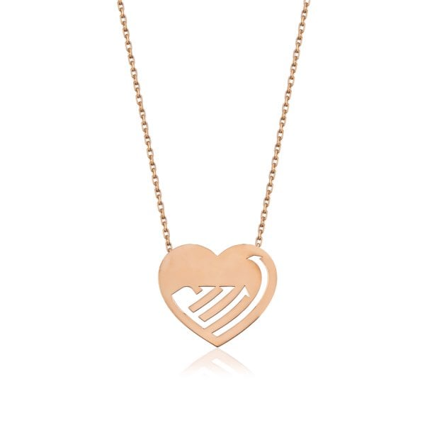 ''ALLAH'' Kufi Yazılı Kolye (Küçük Boy)