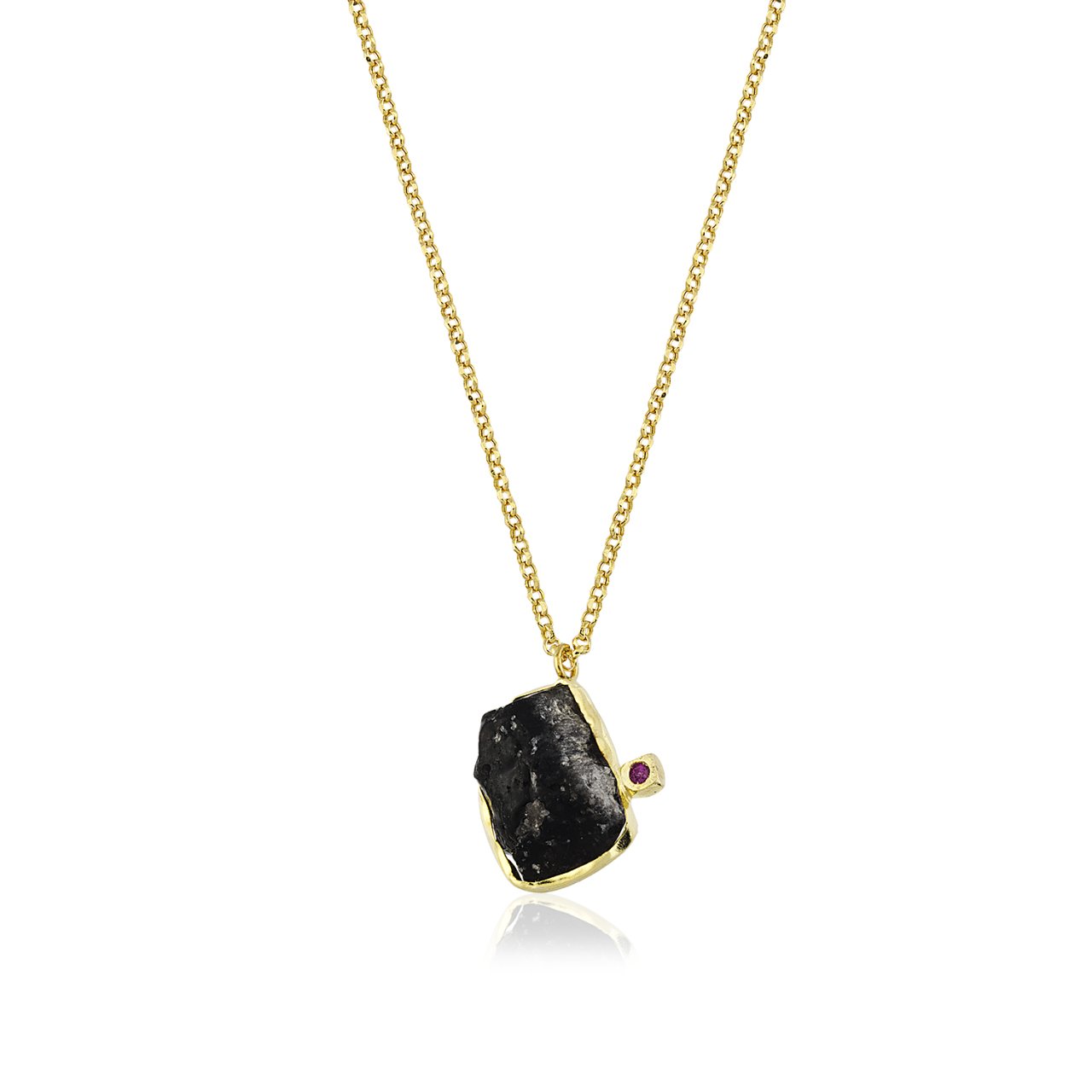 Obsidyen Yakut Kolye