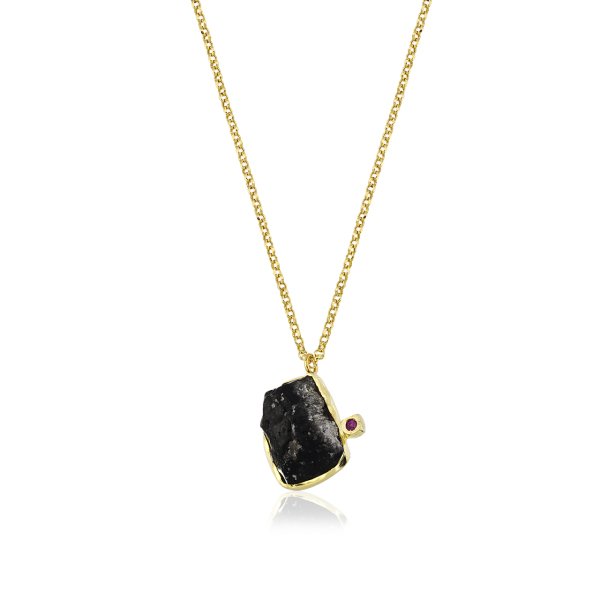 Obsidyen Yakut Kolye